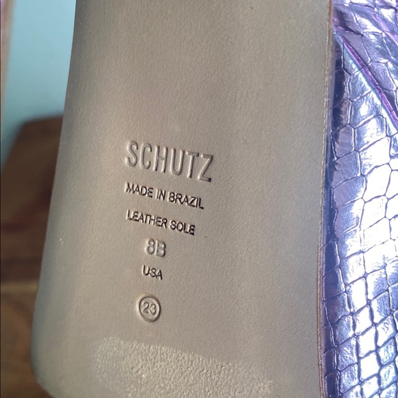 SCHUTZ Pink Platform Peep-Toe Shoes - Picture 12 of 13